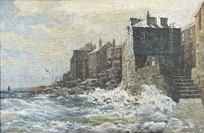Lot 48 - Arthur WHITE (1865-1953) 'St Ives' Oil on...
