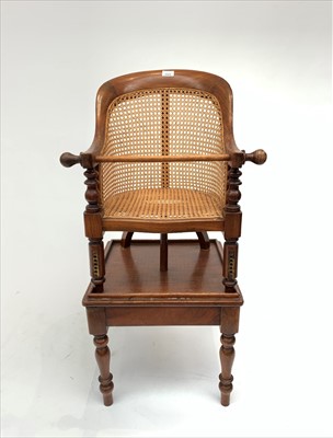 Lot 3323 - A Victorian mahogany bergere childs high chair...