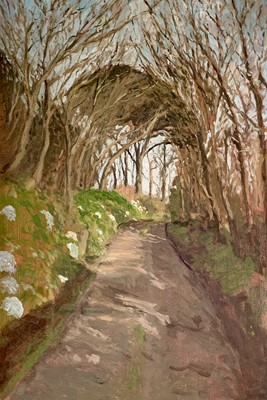 Lot 85 - Barrie BRISCOE (1936-2010) A Cornish Lane Oil...