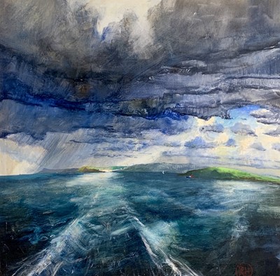 Lot 252 - Richard LANNOWE HALL (1951) Off Fowey, Towards...
