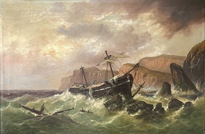 Lot 14 - Millson HUNT (act.1875-1900) On the Cornish...