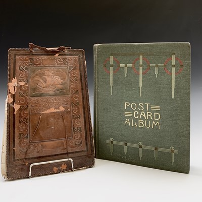Lot 800 - Postcard album containing a large quantity of...