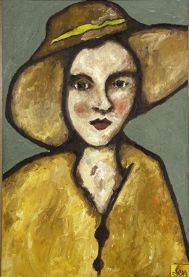 Lot 36 - Benjamin CARRIVICK (1980) Female Portrait Oil...