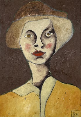 Lot 56 - Benjamin CARRIVICK (1980) Female Portrait Oil...