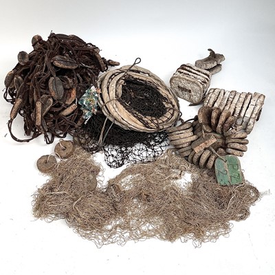 Lot 96 - An assortment of vintage cork floats one...