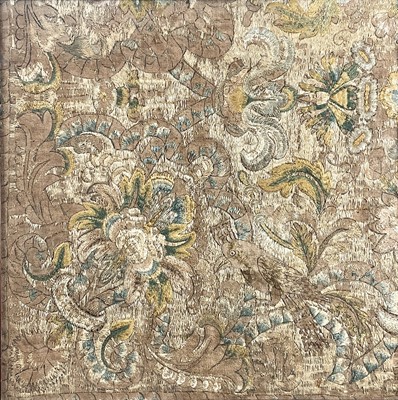 Lot 185 - A silk embroidered picture, 18th century.