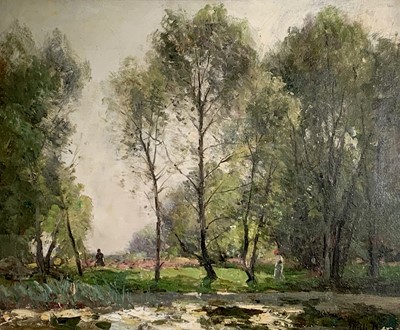 Lot 280 - John Noble BARLOW (1861-1917) Spring Morning...