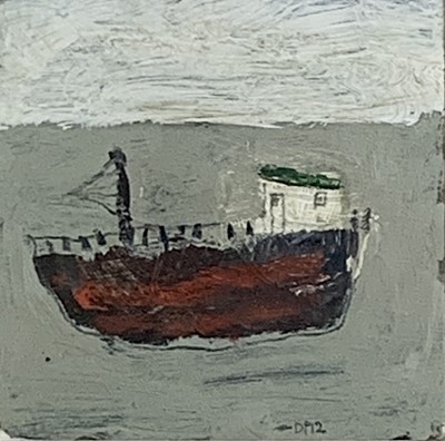 Lot 39 - David PEARCE (1963) Tanker Mixed media...