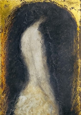 Lot 157 - John EMANUEL (1930) Figure Mixed media 18x12.5cm