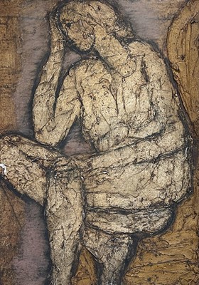 Lot 224 - John EMANUEL (1930) Reclining Figure Oil and...