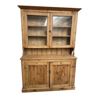 Lot 3064 - A pine dresser, early 20th century, with...