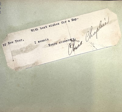 Lot 62 - Autograph book including signatures of Charles...