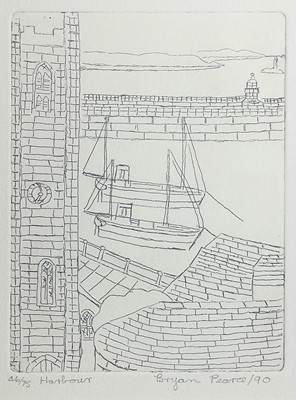 Lot 190 - Bryan PEARCE (1929-2006) Harbour Etching...