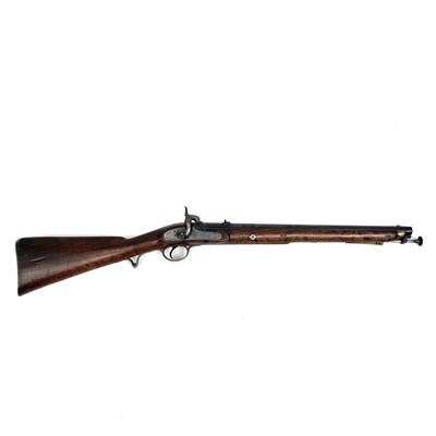Lot 113 - A Yeomanry percussion cavalry carbine, 1844,...