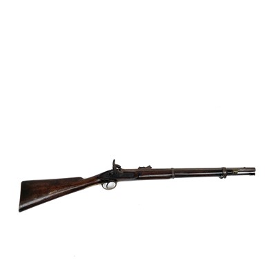 Lot 116 - A percussion rifled carbine, with 24" sighted...