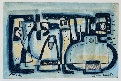 Lot 191 - William BLACK (XX) Still Life Ink and wash...