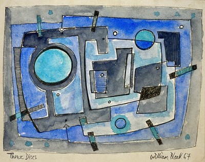 Lot 134 - William BLACK (XX) Three Discs Ink and wash...