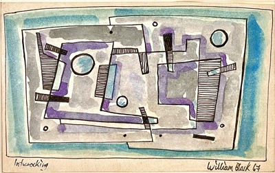 Lot 34 - William BLACK (XX) Interlocking Ink and wash...