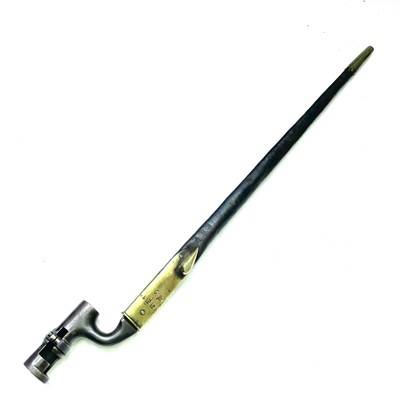 Lot 123B - A British Martini Enfield socket bayonet, with...