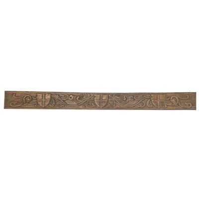 Lot 29 - A carved oak architectural panel, circa 1900.