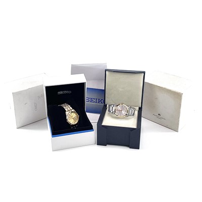 Lot 348 - A Maurice Lacroix stainless steel and gold...
