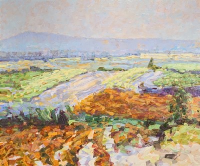 Lot 293 - Sarah ADAMS (1962) Vines in Autumn: East of...