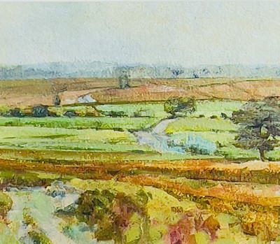 Lot 81 - Sarah ADAMS (1962) Road to Rieux Oil on paper...