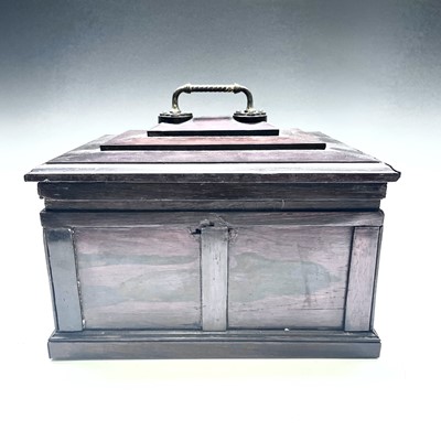 Lot 219 - A 19th century rosewood collectors cabinet...