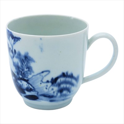 Lot 1311 - An 18th century Liverpool Chaffers coffee cup,...