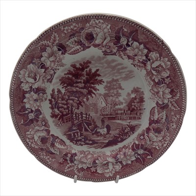 Lot 1306 - A Cambrian Pottery side plate, circa 1830,...