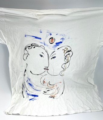 Lot 654 - Dora HOLZHANDLER (1928-2015) Lovers Painted...