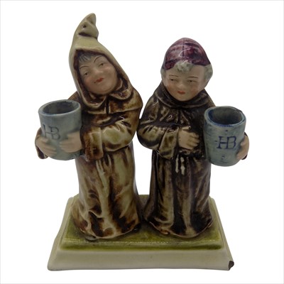 Lot 1337 - Attributed to Doulton, a figure group of two...