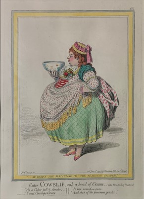 Lot 1005 - James GILLRAY (1757-1815) Cowslip Hand...