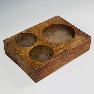 Lot 171 - A late Victorian elm mould or cash tray, width...