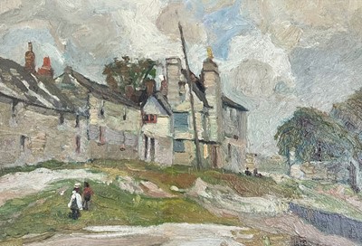 Lot 8 - John Anthony PARK (1880-1962) Cottages Oil on...