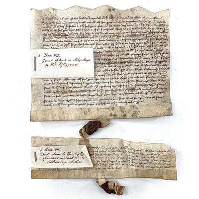 Lot 61 - CORNWALL INTEREST. Henry VII, a grant of lands...