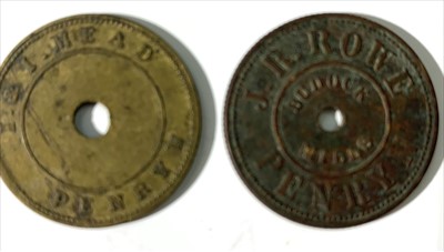 Lot 3 - Cornish Sack Tokens (2)