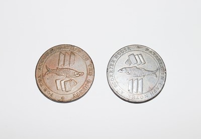Lot 2 - Cornish 19th Century Penny Tokens (2)