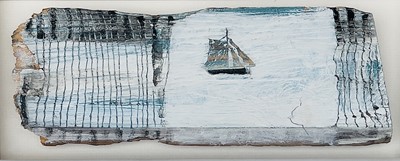 Lot 139 - Graham RICH (1945) Fishing Boat Marine paint...