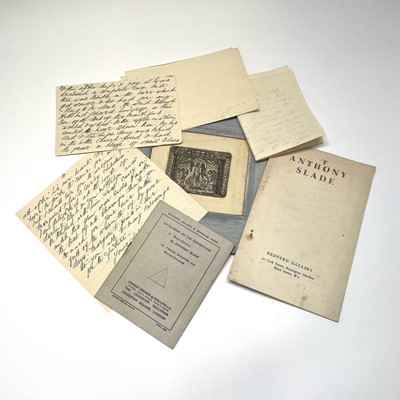 Lot 13 - Sven BERLIN (1911-1999) Correspondence between...
