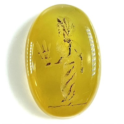 Lot 207 - A Roman carnelian intaglio, circa 4th century,...
