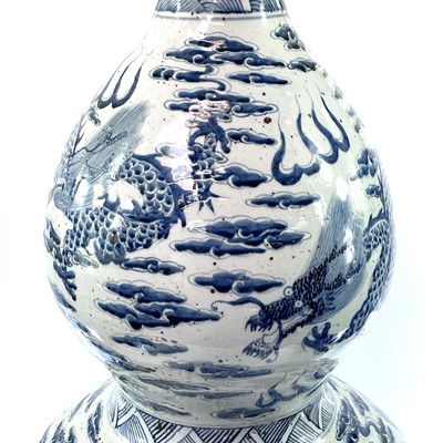 Lot 20 - An enormous Chinese blue and white porcelain...