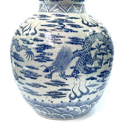 Lot 20 - An enormous Chinese blue and white porcelain...