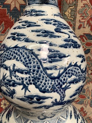 Lot 20 - An enormous Chinese blue and white porcelain...