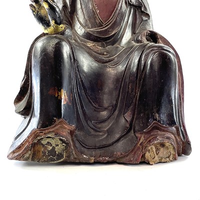 Lot 26 - A Vietnamese carved, lacquered and painted...