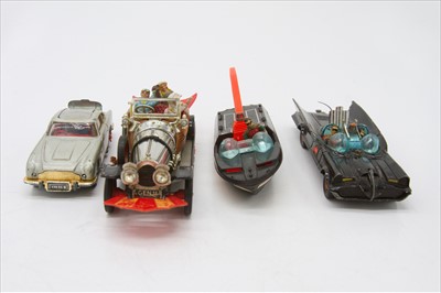 Lot 599 - Corgi - Batmobile and Batboat, Chitty Chitty...
