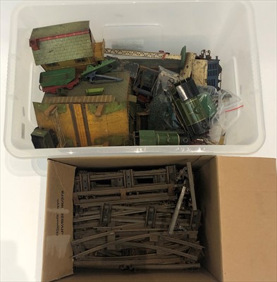 Lot 594 - A large quantity of Hornby 0 guage railway,...