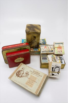 Lot 550 - Cigarette cards and trade cards: a large...
