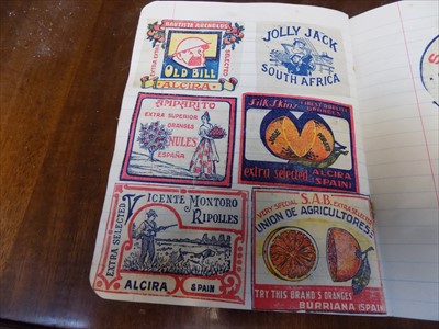 Lot 111 - FRUIT WRAPPERS Mostly oranges, 100-200 in...