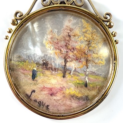 Lot 241 - A 19th century high purity gold circular...